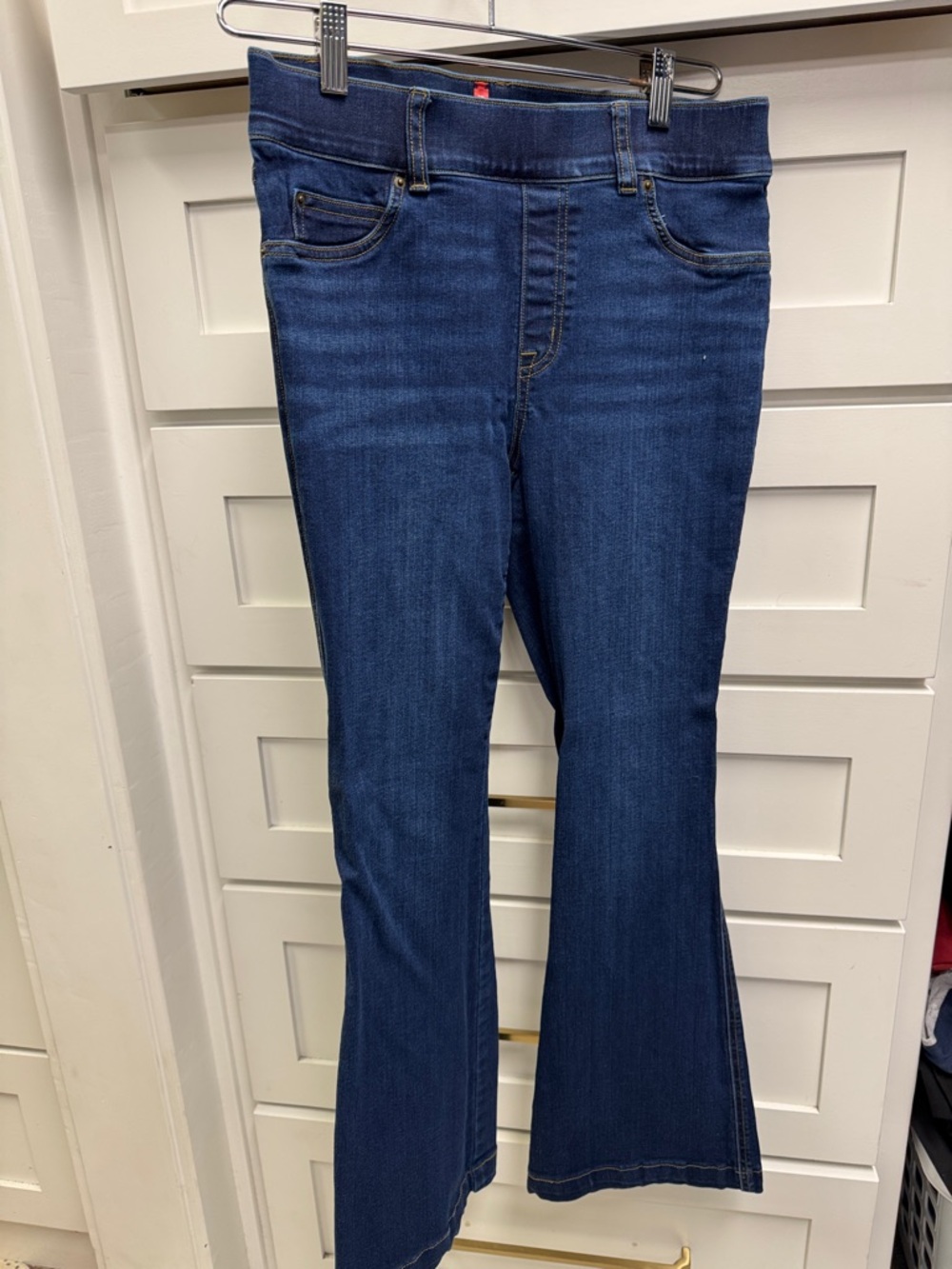 SPANX Dark Blue Flare Jeans - Stretch Bootcut